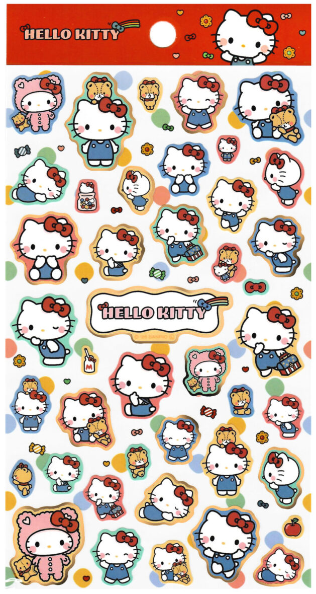 Sanrio Hello Kitty & Teddy Jumbo Sticker Sheet