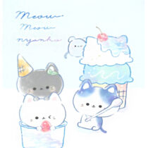 Crux Meow Meow Ice Cream Mini Memo Pad