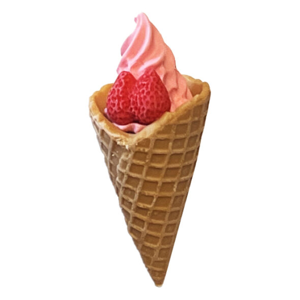 Iwako Strawberry Waffle Cone Mini Eraser