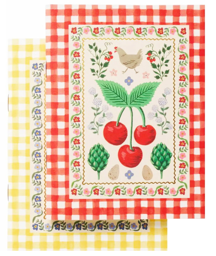 Rifle Paper Co. Pocket Notebook Set: Sweet Gingham