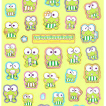 Sanrio Kero Keroppi Stripes Jumbo Sticker Sheet