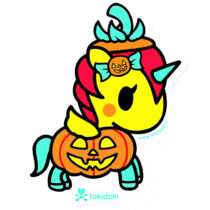 Tokidoki Pumpkin Unicorno Jumbo Die-Cut Glossy Sticker