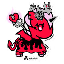 Tokidoki Flamma Unicorno Jumbo Die-Cut Glossy Sticker