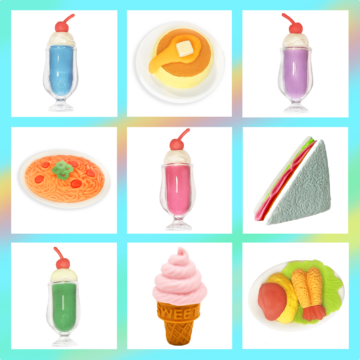 Iwako Retro Diner Erasers