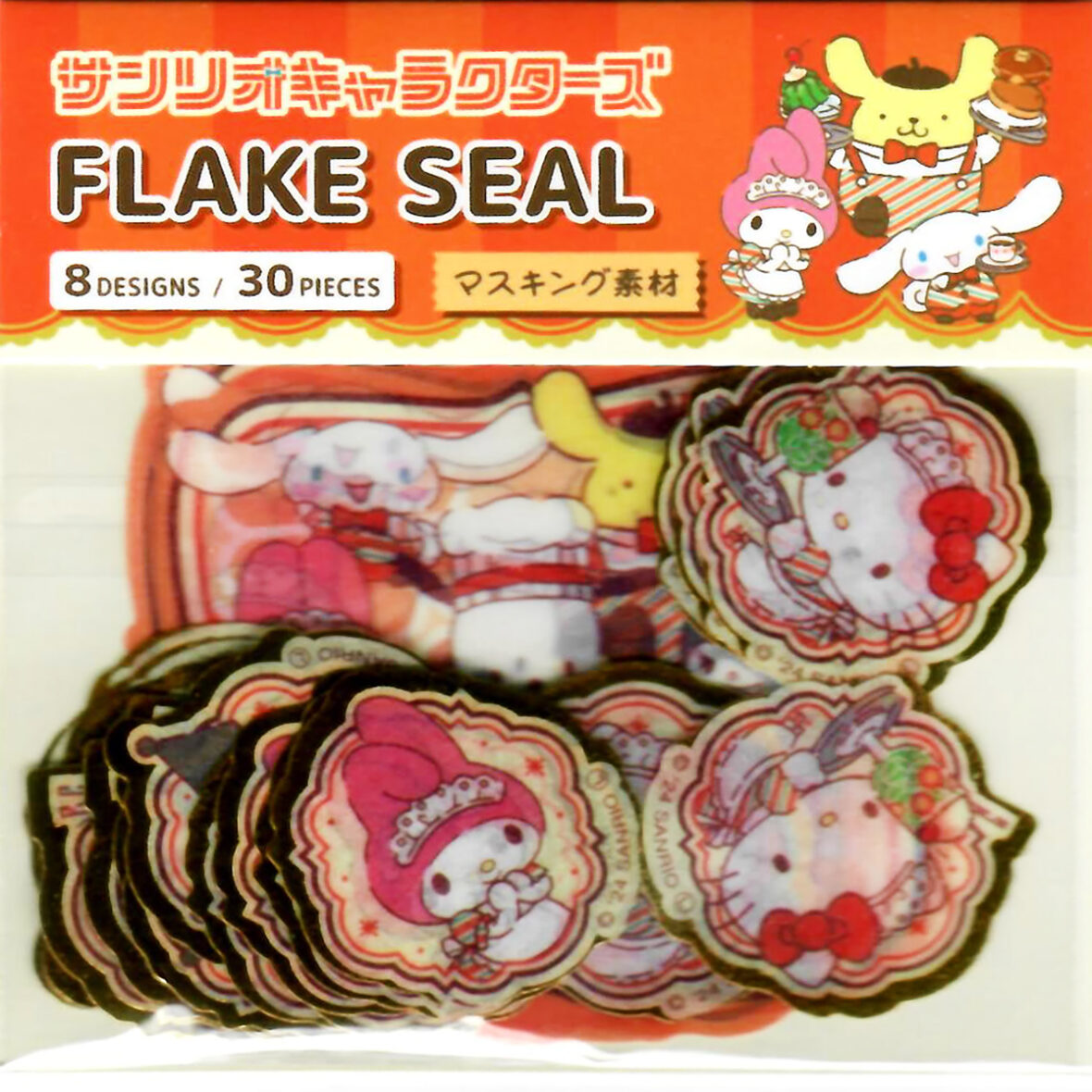 Sanrio Character Friends Flake Seal Sticker Sack