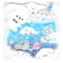Q-Lia Honey Cloud Puppies Die-Cut Sticker Sack