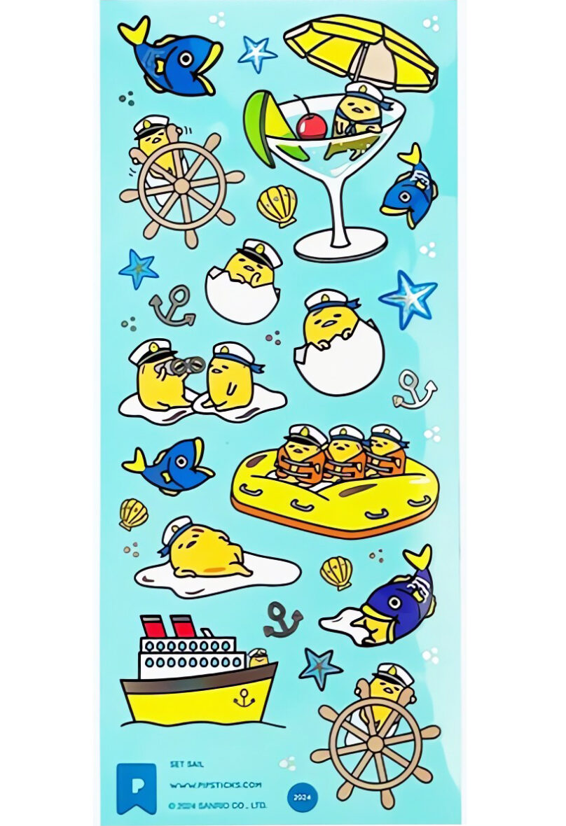 Hello Kitty & Friends Gudetama Sail Sticker Sheet