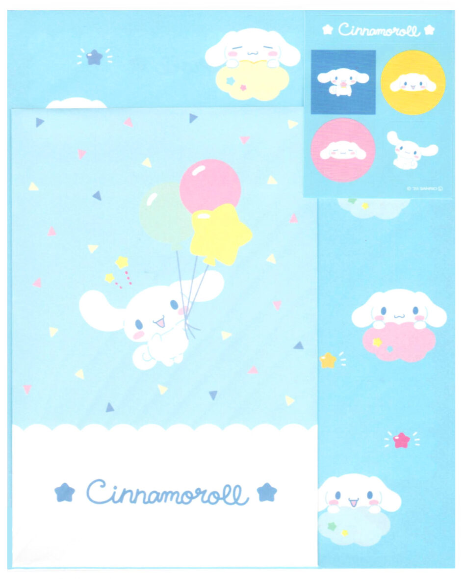 Sanrio Cinnamoroll Happy Sky Letter Set w/ Stickers