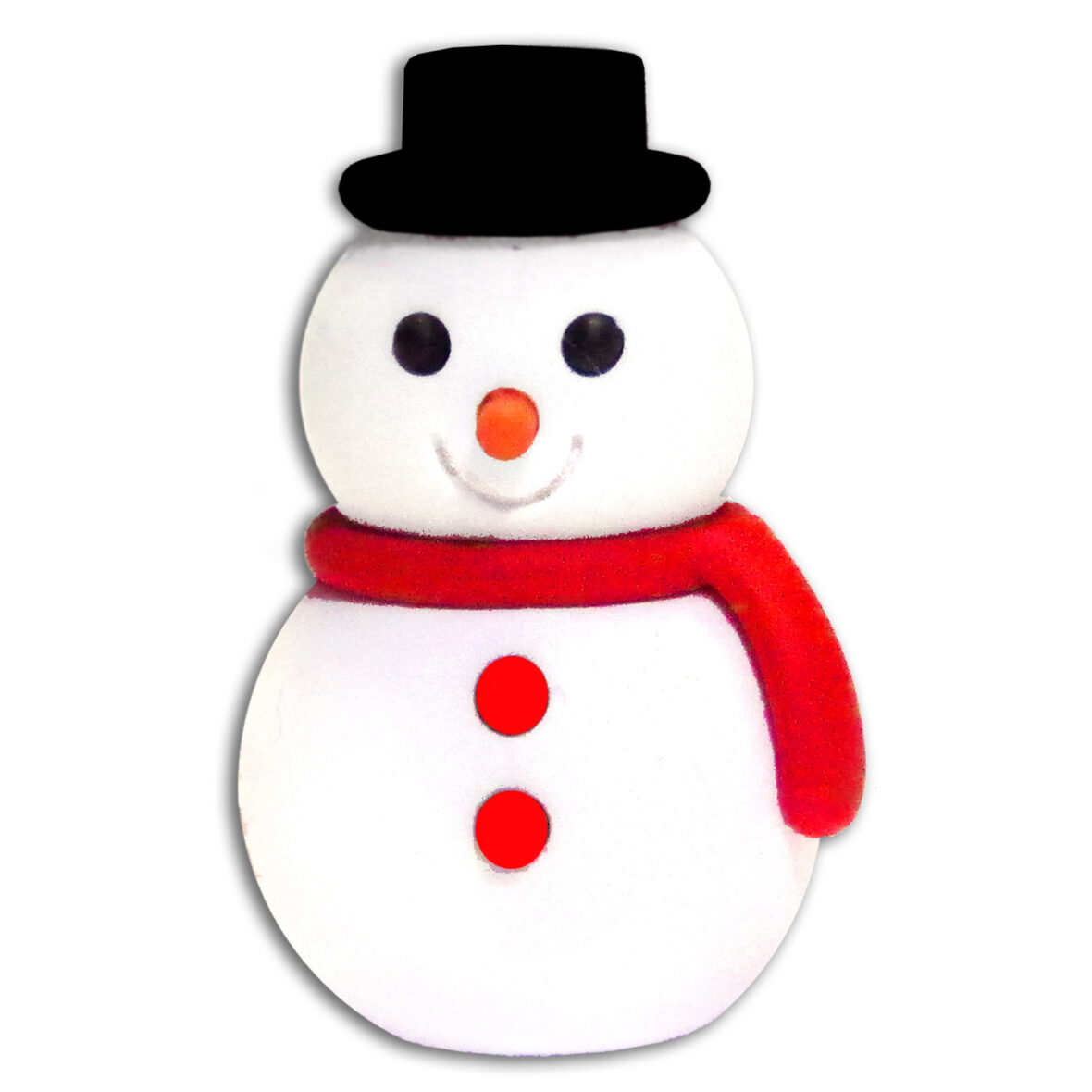 Iwako Snowman Mini Eraser: Black Hat