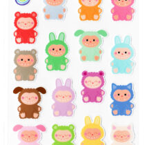 Fuzzy Mobobows Kawaii Sticker Sheet