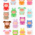 Fuzzy Mobobows Kawaii Sticker Sheet