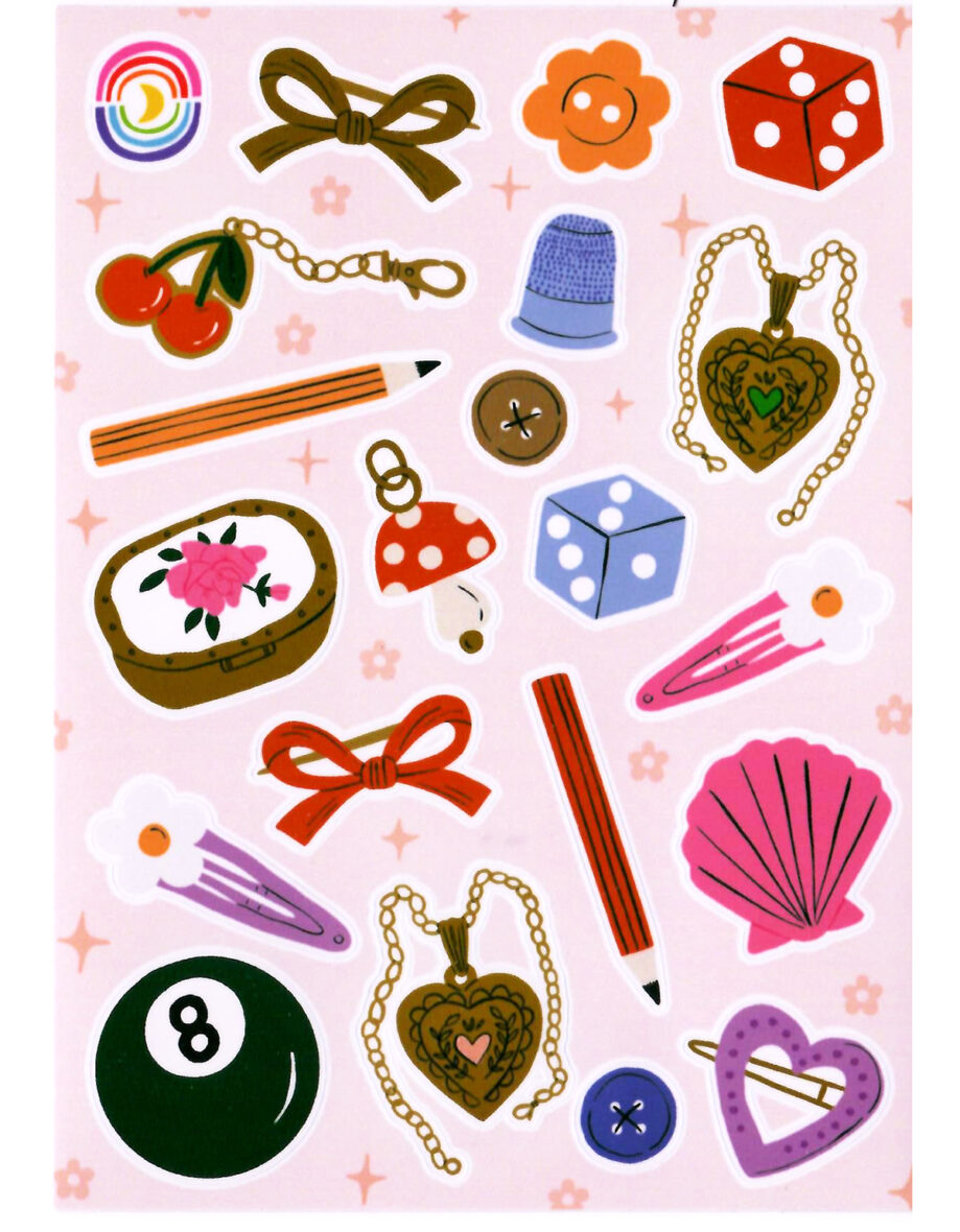Favorite Trinkets Kawaii Sticker Sheet