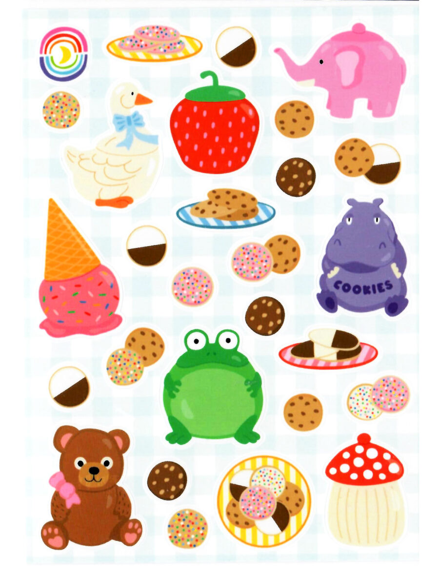 Cute Cookie Jars Kawaii Sticker Sheet