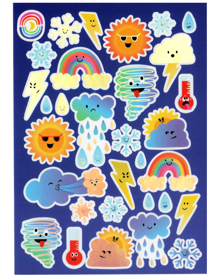 Weather Vibes Kawaii Sticker Sheet