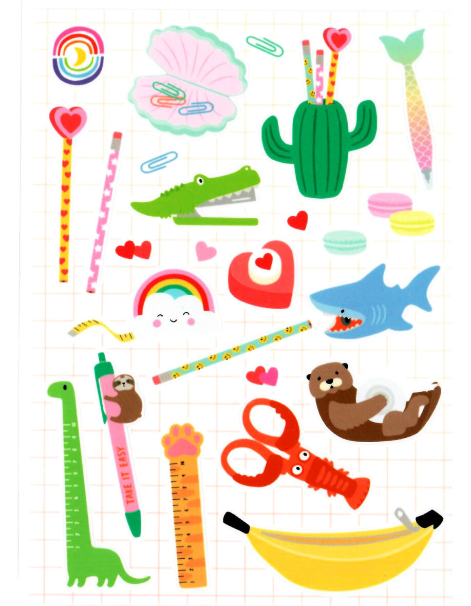 Novelty Stationery Kawaii Sticker Sheet