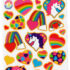 Hearts n Unicorns Kawaii Sticker Sheet