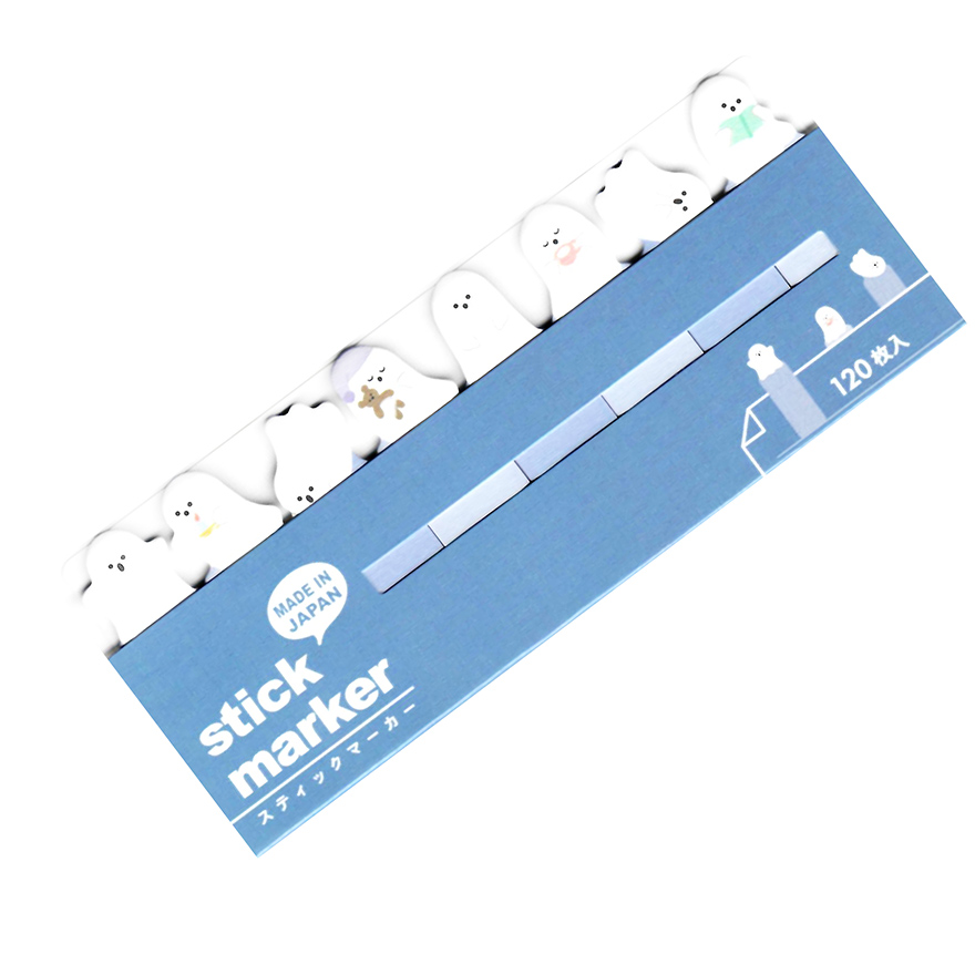 Mind Wave Ghost Family Die-Cut Sticky Memo Flags