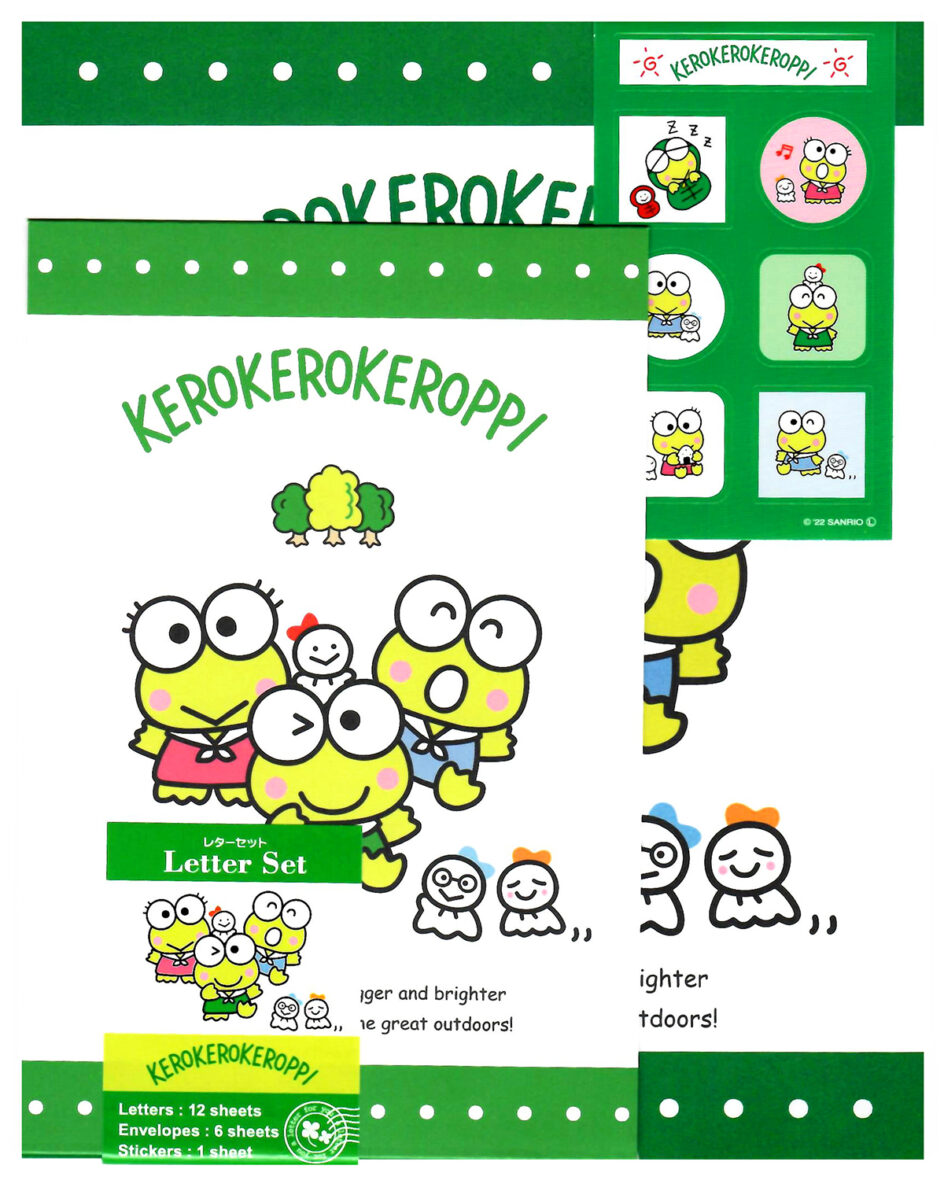Sanrio Keroppi Dance Letter Set w/ Stickers