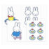 Miffy Icons Mini Sticker Book Key Chain