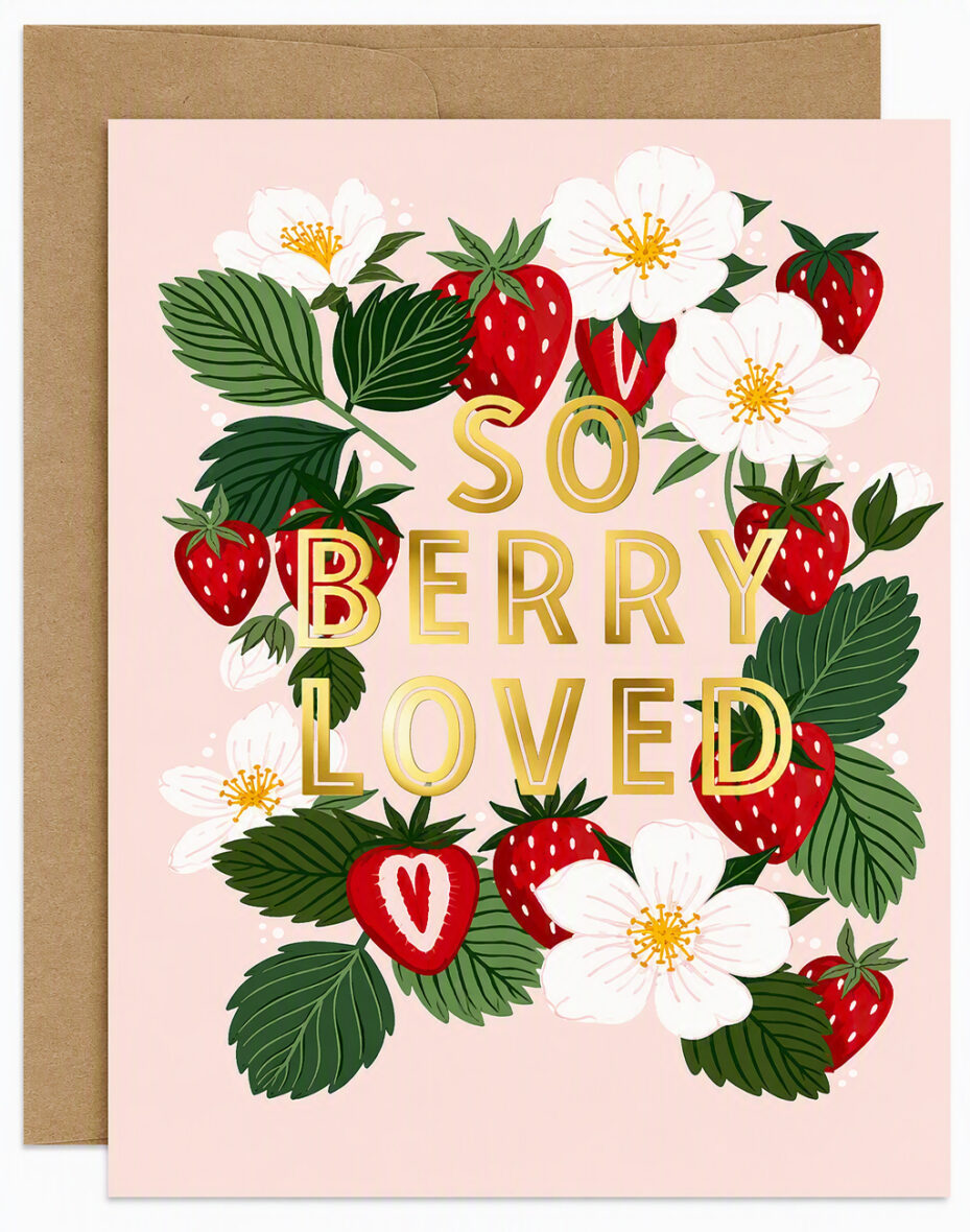 So Berry Loved Greeting Card