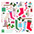 Festive Christmas Mouse Sparkly Sticker Sheet