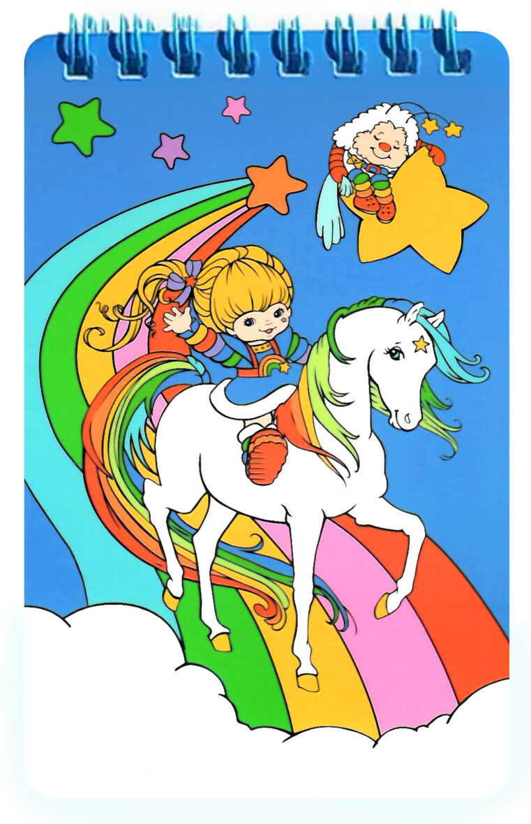 Rainbow Brite Adventures Mini Notebook w/ Stickers
