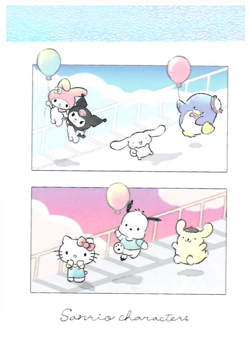 Sanrio Characters Cloud Walk Mini Memo Pad